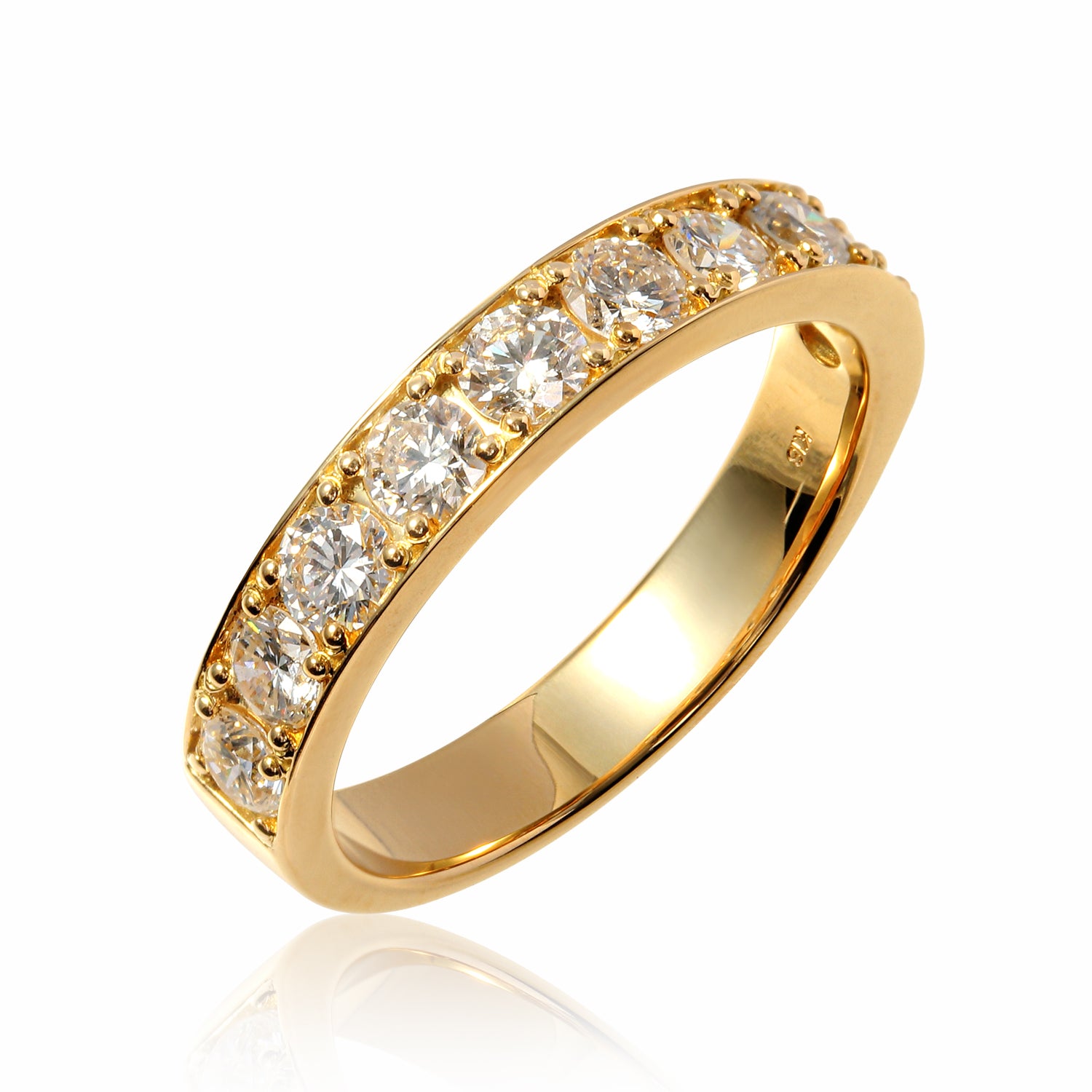 エタニティダイヤモンドリング イエローゴールド