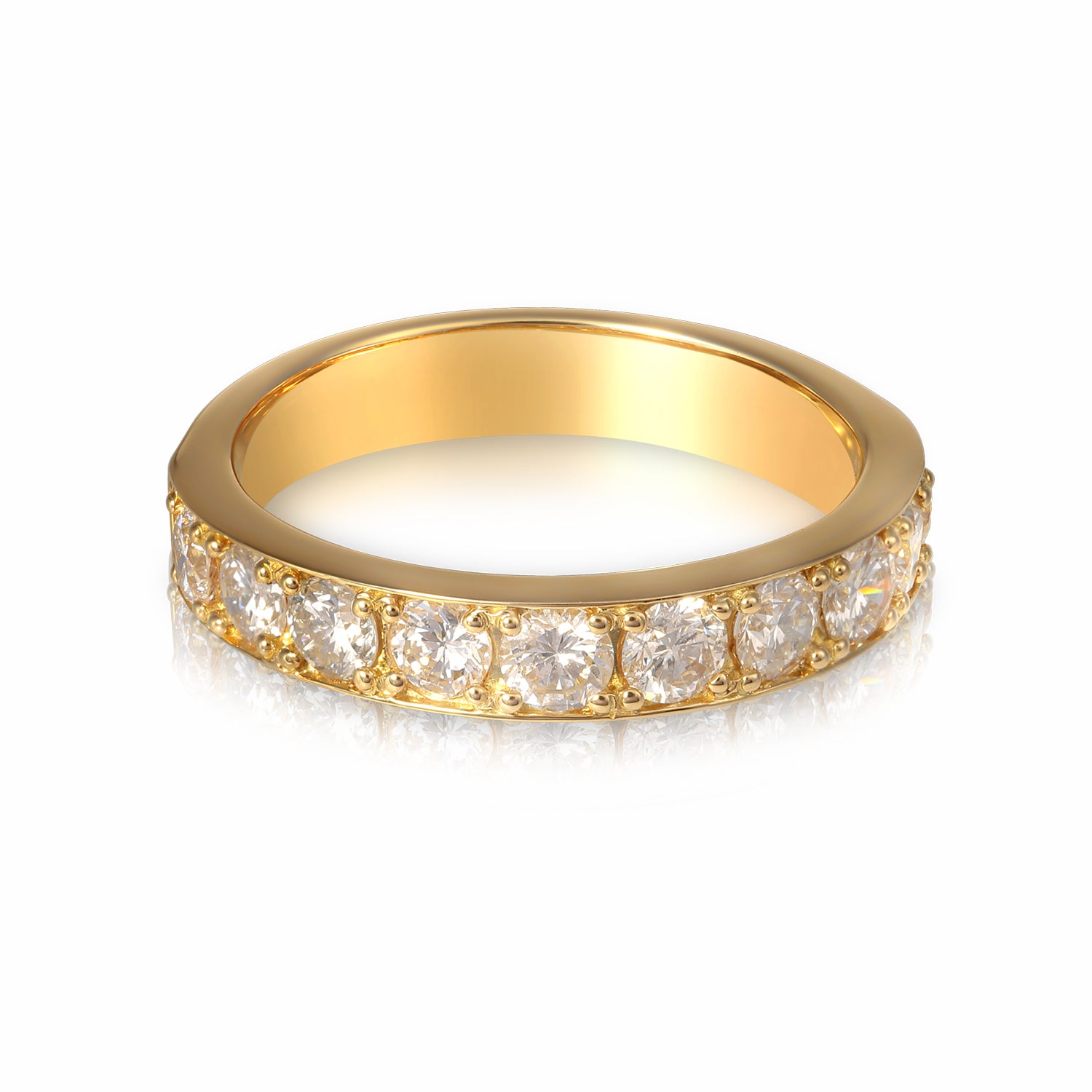 エタニティダイヤモンドリング イエローゴールド