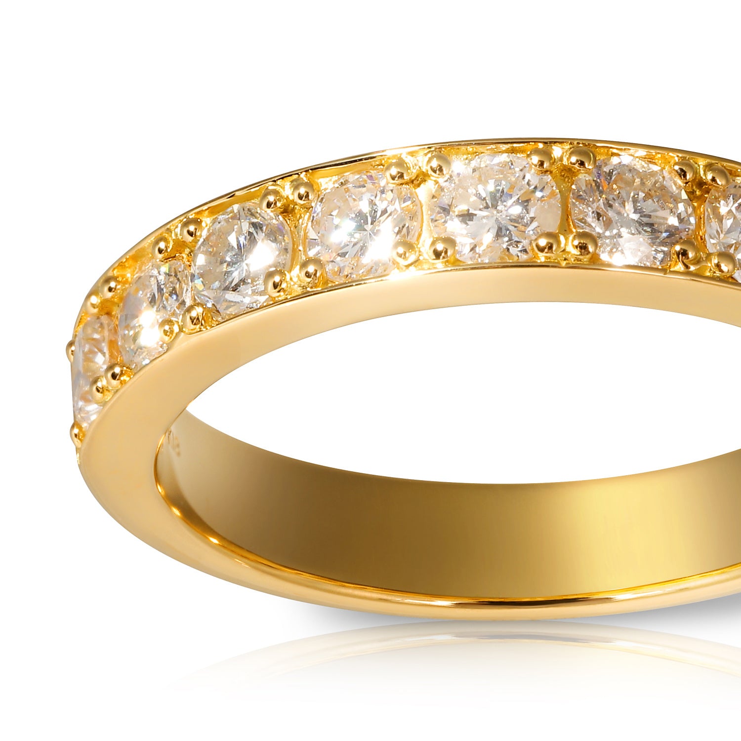 エタニティダイヤモンドリング イエローゴールド