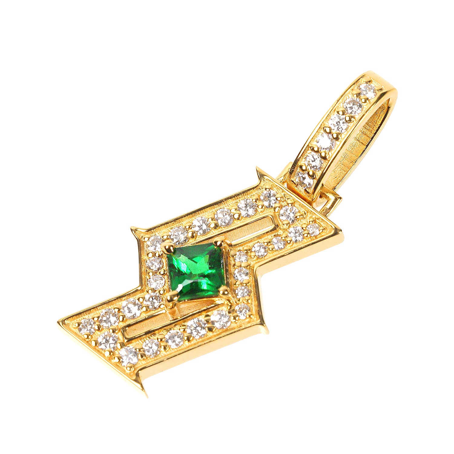 RRロゴペンダント イエローゴールド M