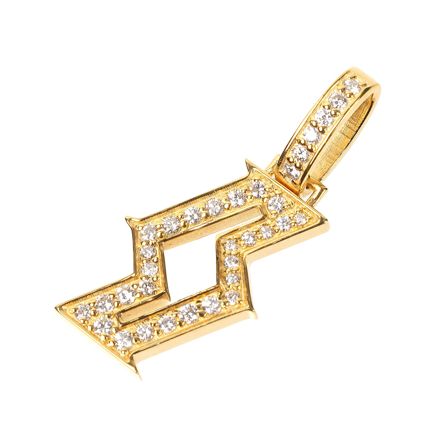 RRロゴペンダント イエローゴールド M